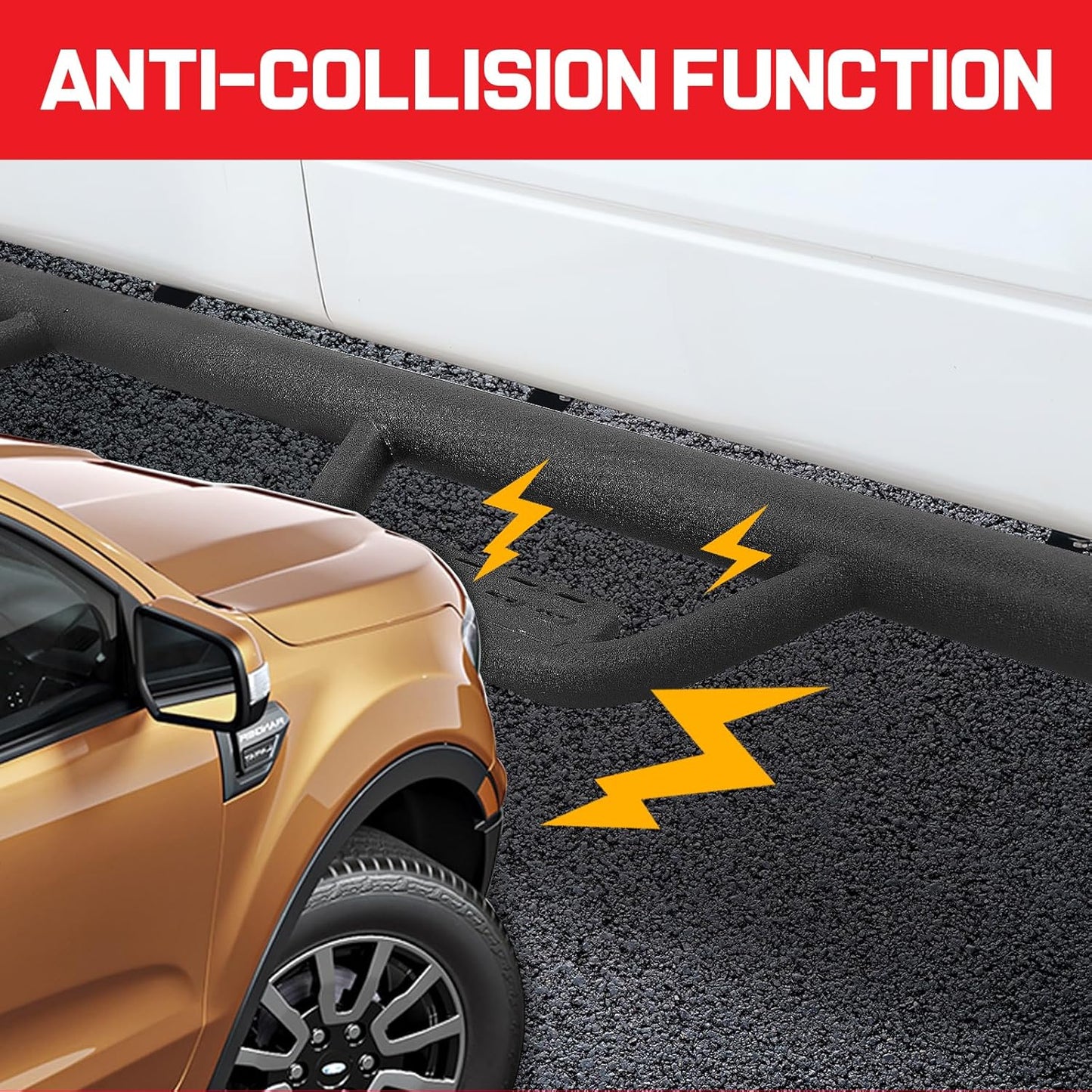 step bars provide greater protection from truck body damage and reduce impact in a crash.