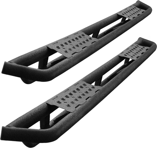 SMANOW Running Boards Compatible with 2019-2024 Chevy Silverado/GMC Sierra 1500 Crew Cab & 2020-2024 Silverado/Sierra 2500HD 3500HD Crew Cab, Three-layer Powder Layer Design. 