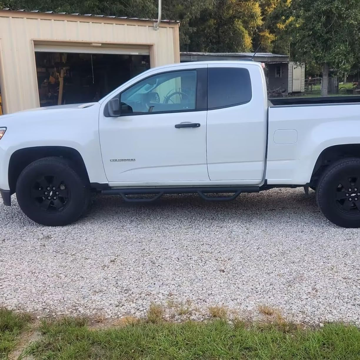 SMANOW Running Boards Compatible with 2015-2024 Chevy Colorado/ Gmc Canyon Extended Cab, Round Tube Drop Down Style Step, Heavy Duty Carbon Steel.