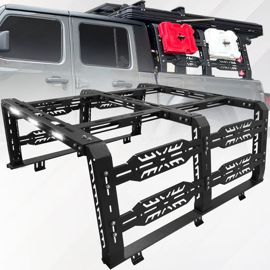 SMANOW 22" 1/2 High Jeep Gladiator Bed Rack, Truck Bed Rack Compatible with Jeep Gladiator Jt Without Tonneau Cover, Overland Bed Rack Bed Racks for Trucks.