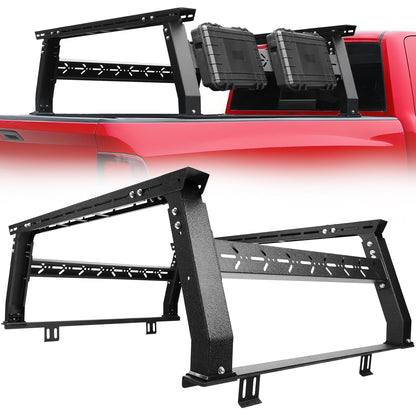 SMANOW Adjustable Truck Bed Rack for Most Truck, Overland Bed Rack Compatible with Ford/Tundra/Tacoma/Dodge/Chevy/Nissan, Ladder Rack for Without Tonneau Bed Cover.