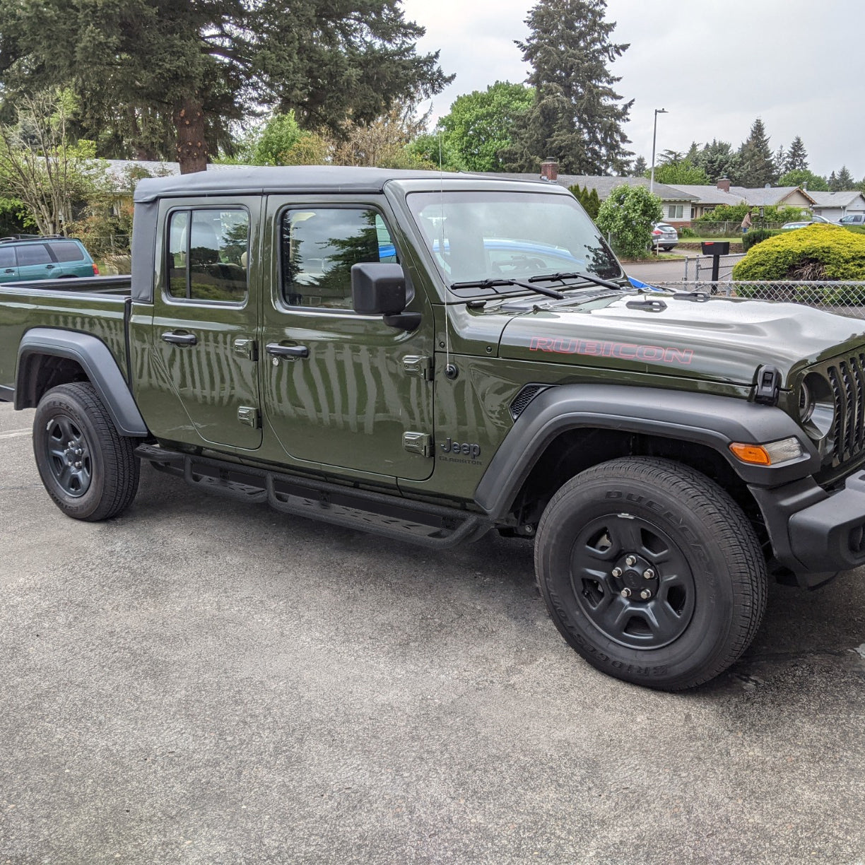 Wheel to Wheel Running Boards Compatible with 2020-2025 Jeep Gladiator Jt 4 Door