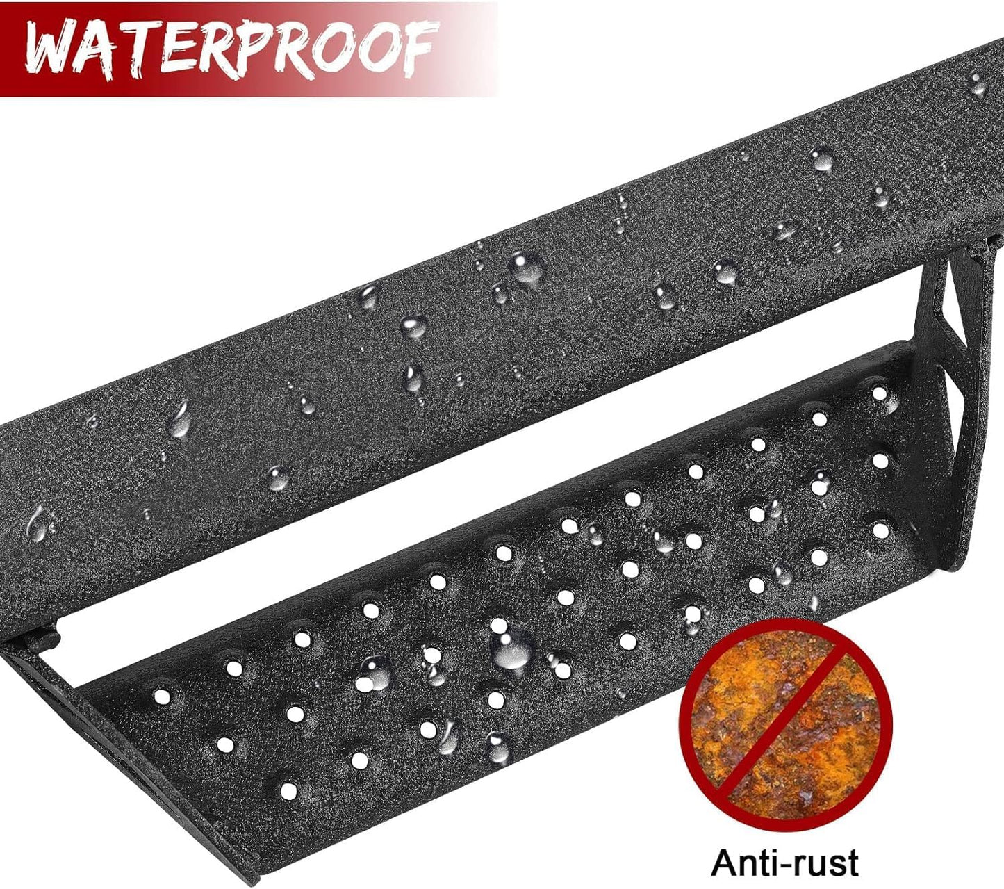Dual-Stage Textured Black Powder Coated