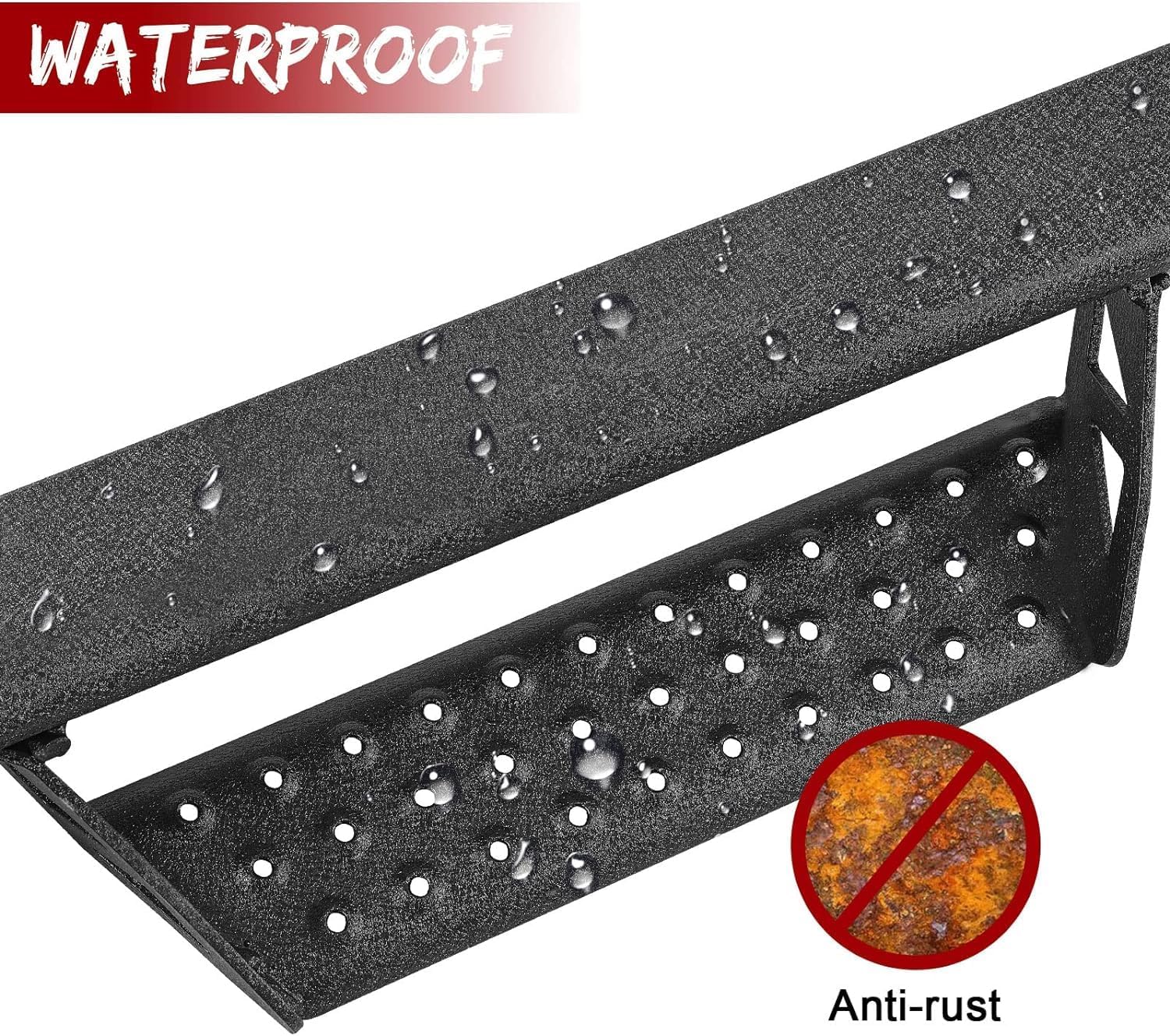 Dual-Stage Textured Black Powder Coated