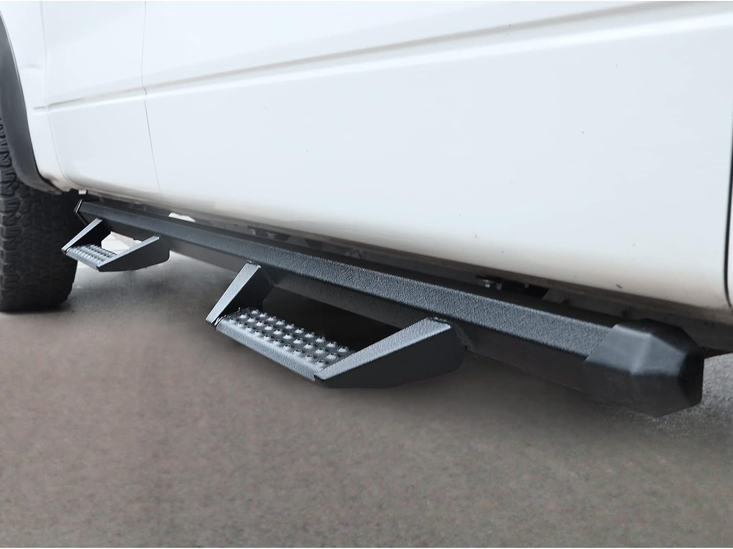 SMANOW Running Boards Compatible with 2022-2024 Toyota Tundra Double Cab, Square Tube Drop Down Style Step, Heavy Duty Carbon Steel.