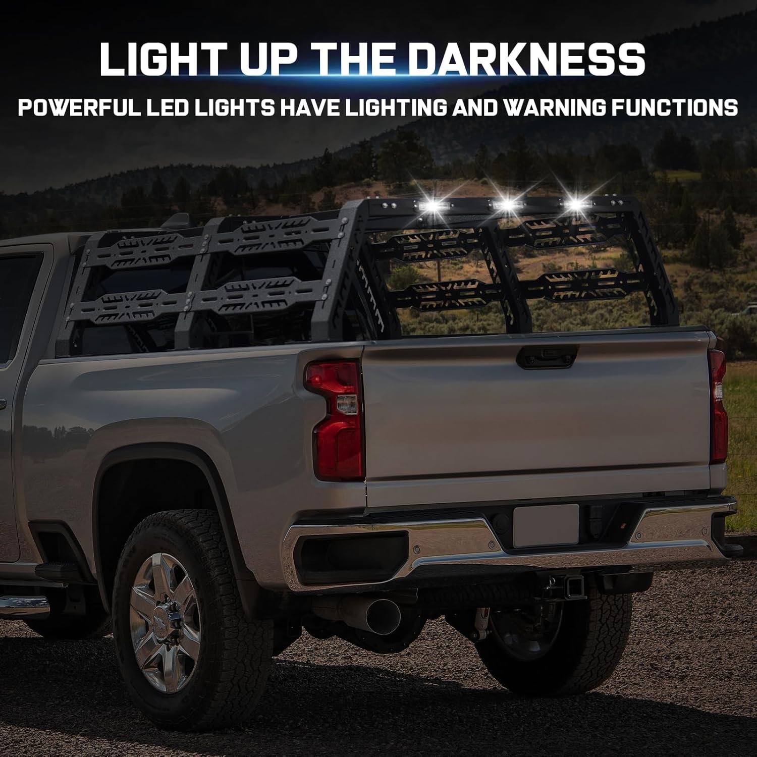 light up the darkness
powerful led lights have lighting and warning functions