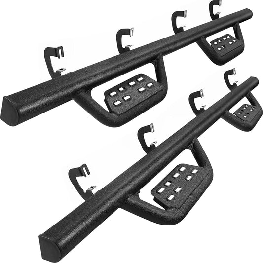 SMANOW Running Boards Step Bars Compatible with 2009-2014 Ford F150 Super Cab. Black Side Steps Step Bars Rock Sliders.Truck Running Boards Made with Carbon Steel.