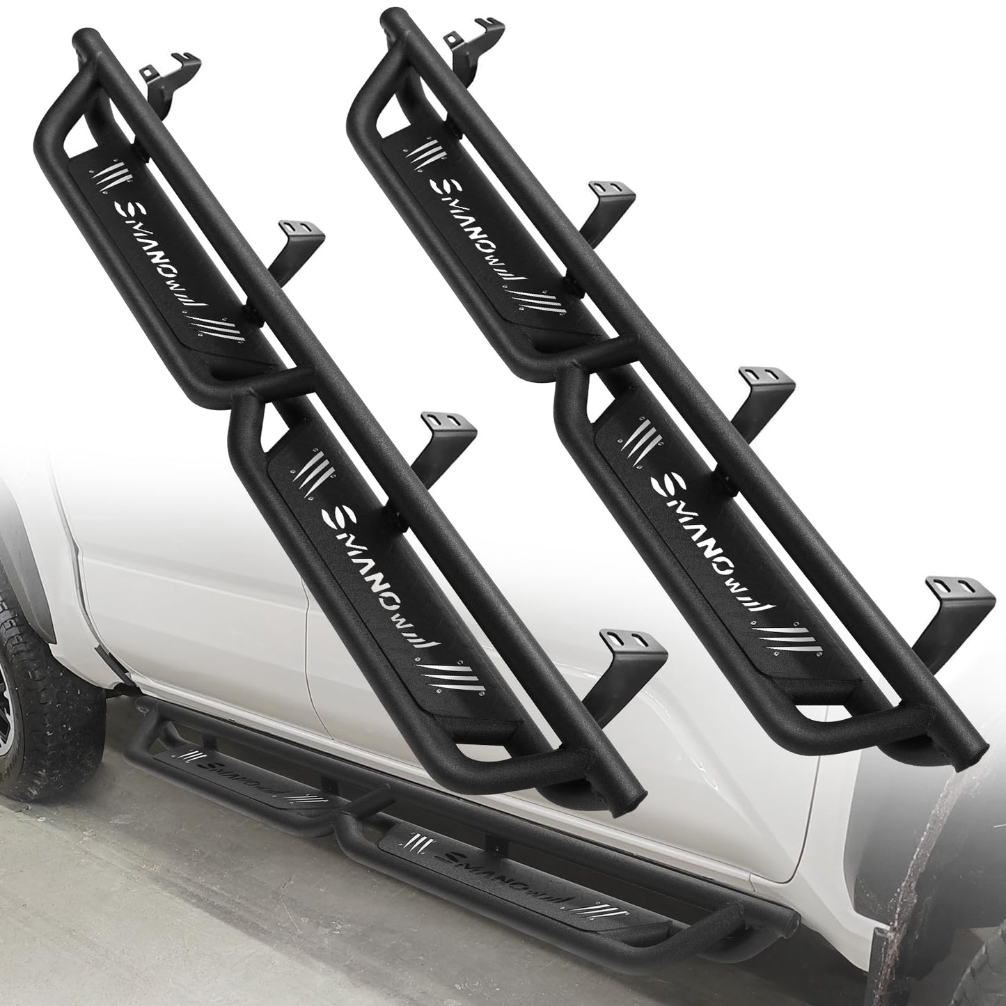 SMANOW Running Boards Compatible with 2022-2024 Toyota Tundra Crewmax Cab, Wheel to Wheel, Specifically Designed for Tundra.