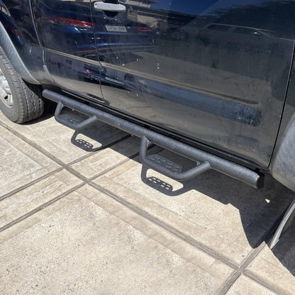 SMANOW Running Boards Compatible with 2007-2021 Toyota Tundra CrewMax. Black Side Steps Step Bars Rock Sliders. Truck Running Boards Made with Carbon Steel.