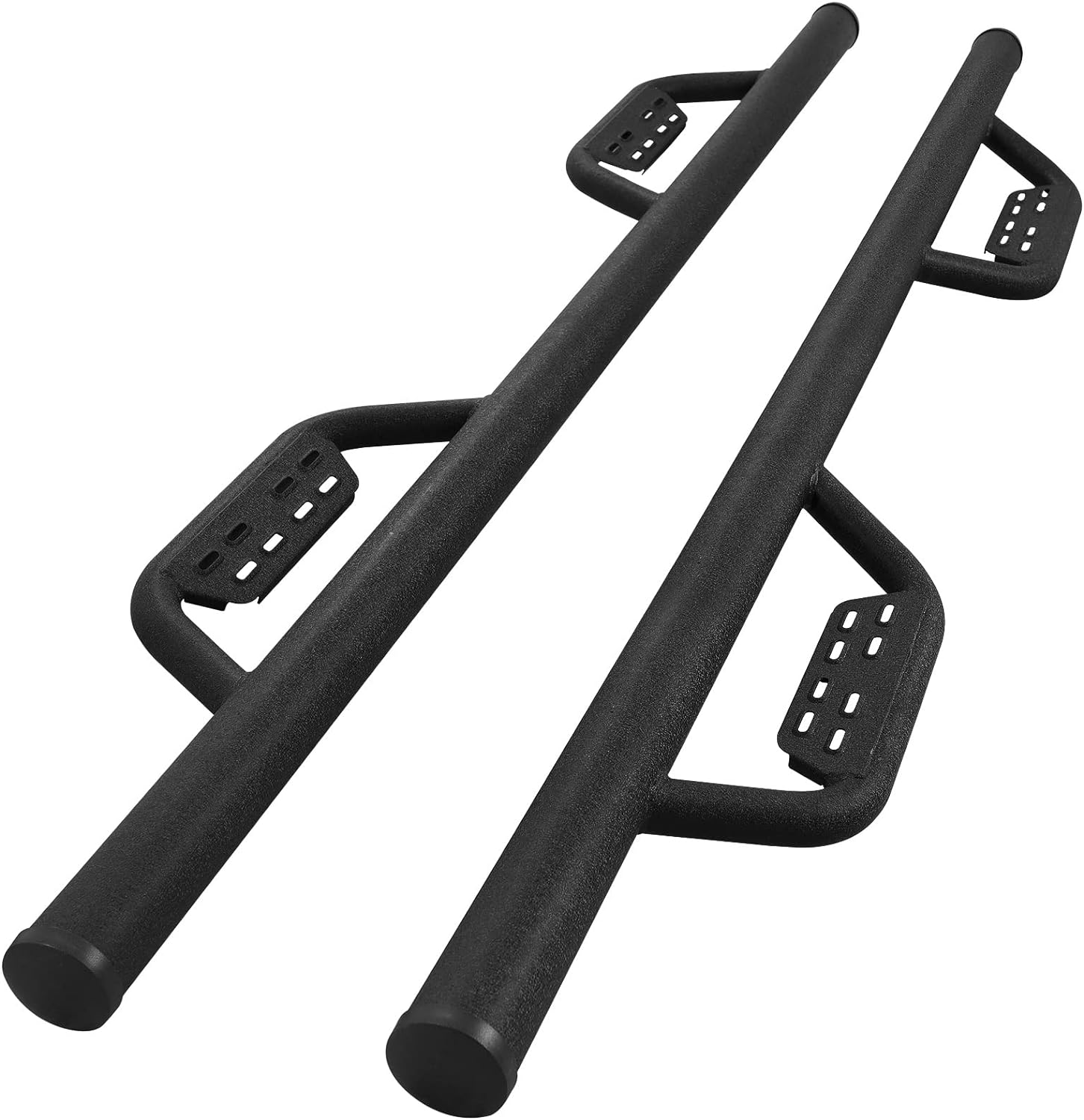 SMANOW Running Boards Compatible with 2009-2014 Ford F150 Crew Cab, Round Tube Drop Down Style Step, Heavy Duty Carbon Steel.