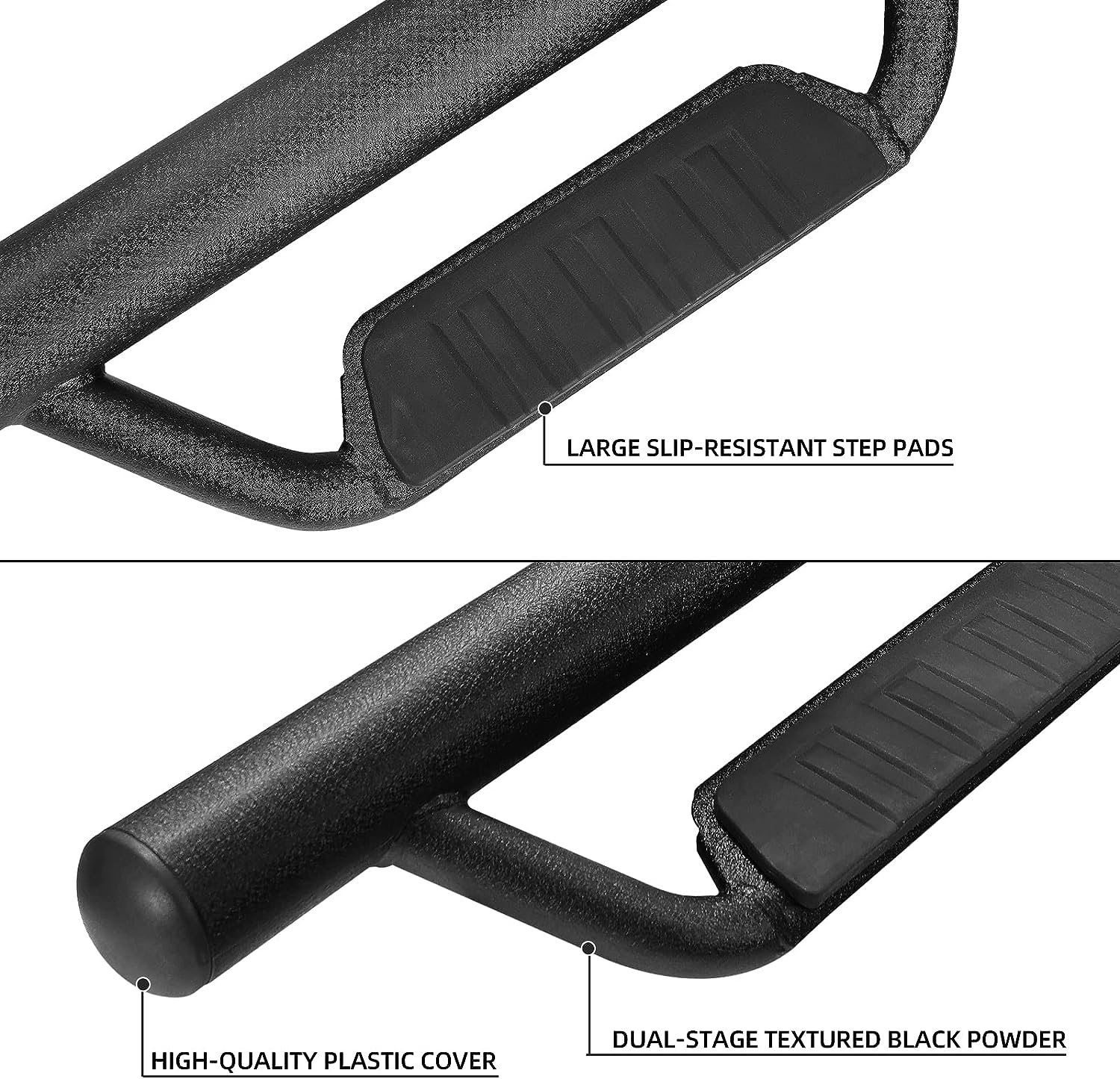 Non-slip step pads and  High-quality plastic cover