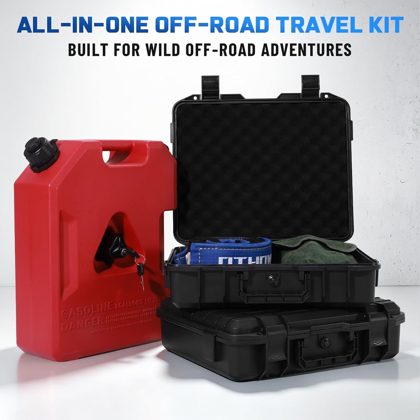 SMANOW Off-Road Travel Kit Only for Othowe Truck Bed Rack, Heavy-Duty & Durable