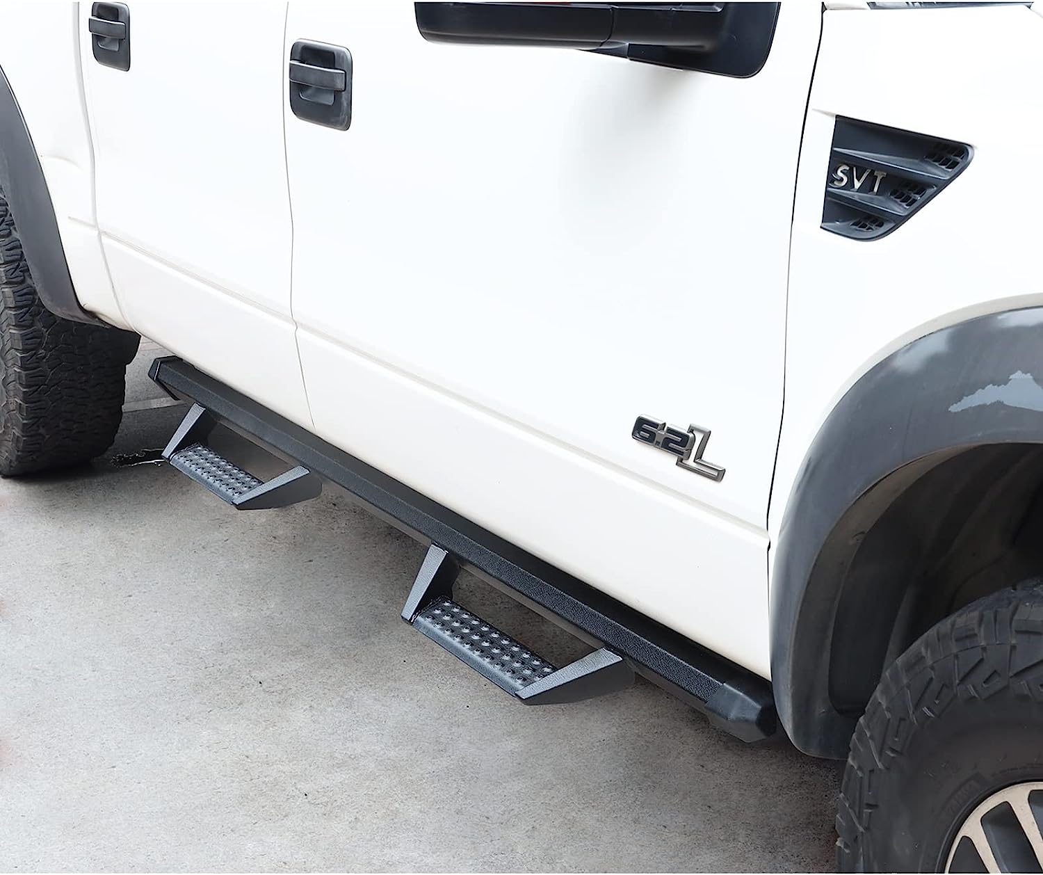 SMANOW Running Boards Compatible with 2004-2024 Titan Crew Cab & 2016-2024 Titan XD Crew Cab, Square Tube Drop Down Style Step, Heavy Duty Carbon Steel.