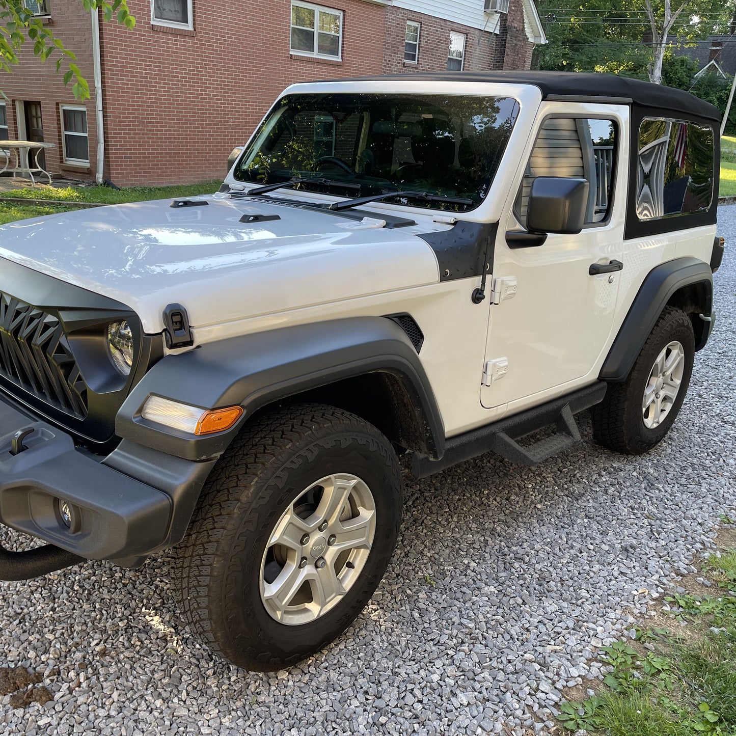 4 Inch Drop Down Side Steps compatible with Wrangler