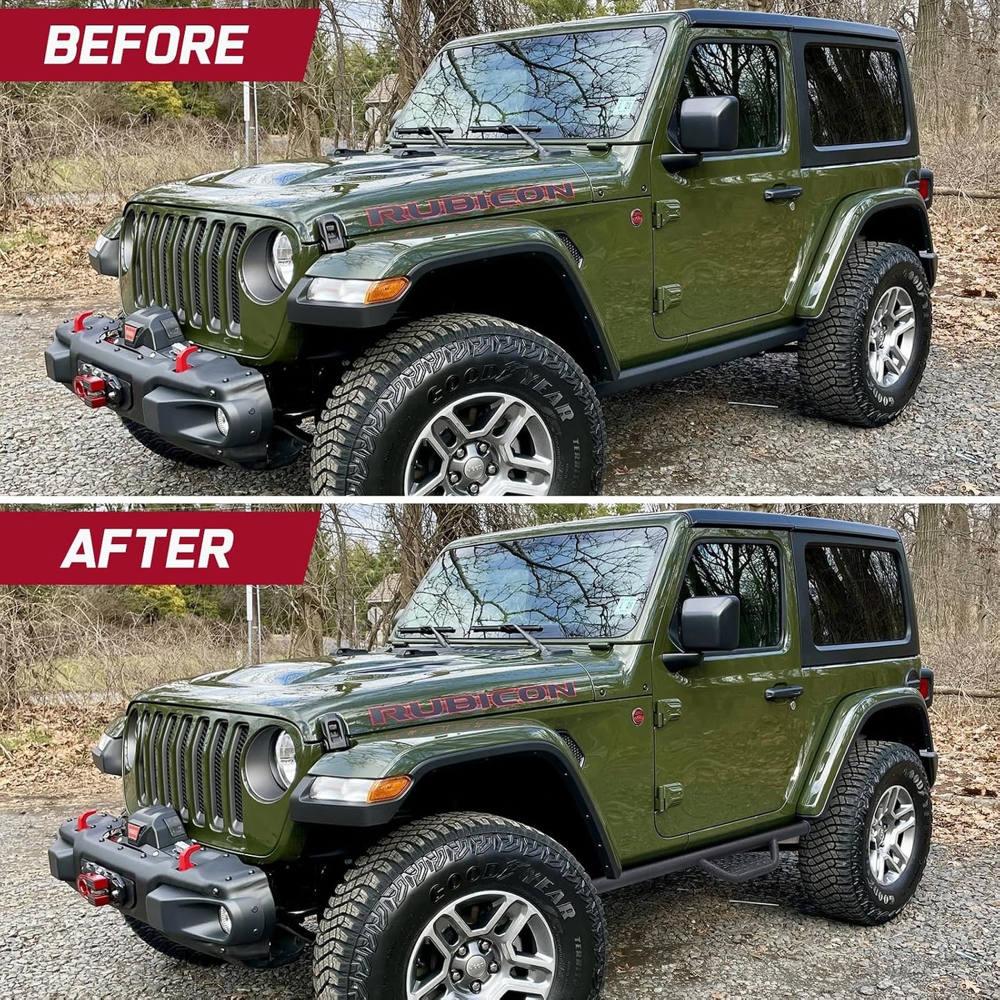 SMANOW Running Boards Compatible with 2007-2018 Jeep Wrangler JK 2 Door, 4.5 Inches Carbon Steel Drop Down Side Steps, Wrangler Step Bars Nerf Bars.