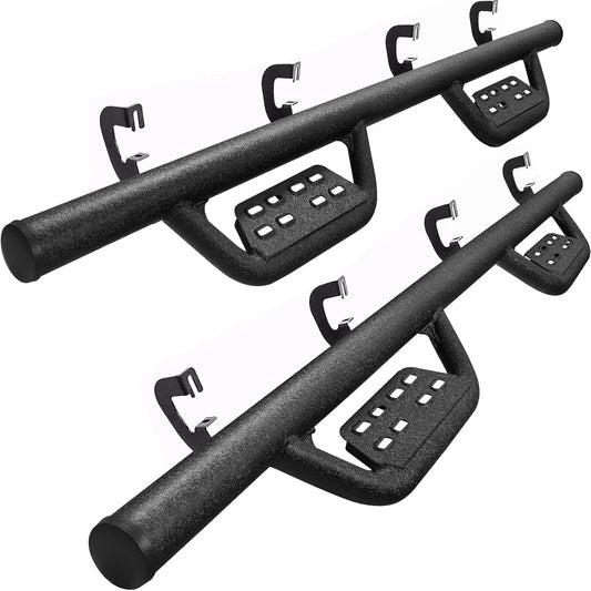 SMANOW Side Steps Step Bars Compatible with 2007-2018 Chevy Silverado & GMC Sierra 1500 2500HD 3500HD (Include 2019 1500 LD) / 2019 2500HD 3500HD.Running Boards Compatible with Silverado Crew Cab.