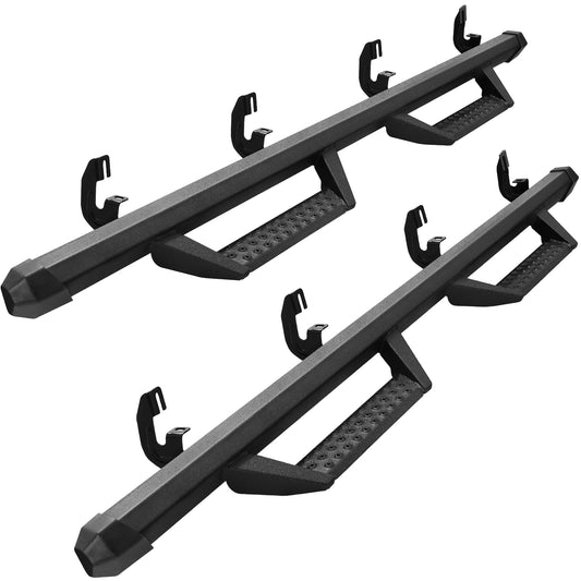 SMANOW Running Boards Side Steps Compatible with 2015-2025 Chevy Colorado/GMC Canyon Crew Cab with 4 Full-size Doors. Dual-Stage Textured Black Powder Running Boards Compatible With Colorado Crew Cab.