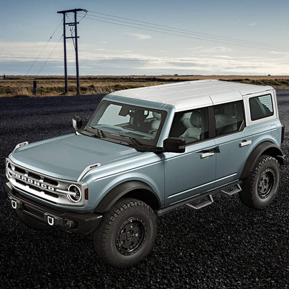 4.7-inch running boards are less difficult for children or people with limited range of motion to get into the truck, resulting in a convenient ride experience.