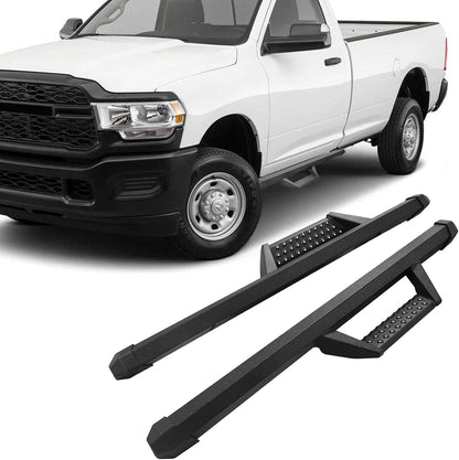 3.7-inch running boards are less difficult for children or people with limited range of motion to get into the truck, resulting in a convenient ride experience