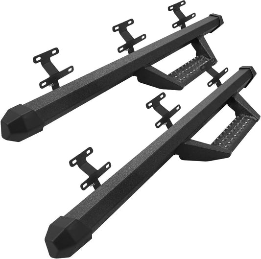 SMANOW Running Boards Compatible with 2015-2025 Ford F150 Regular Cab 2 Single Door, 3 inches Carbon Steel Drop Down Side Steps, Matte Textured Black Style Nerf Bars