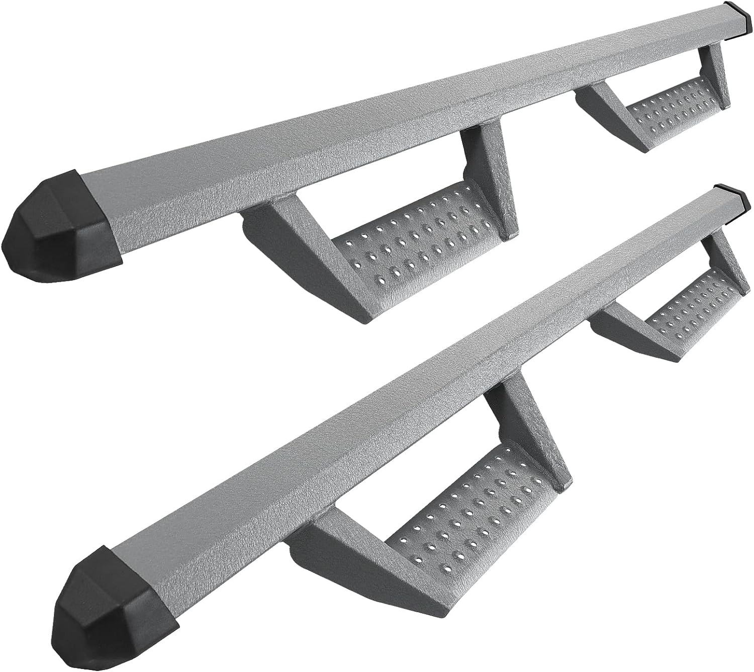 SMANOW Running Boards Side Steps Compatible with 2005-2023 Toyota Tacoma Double Cab(4 Full Size Doors). Stainless Steel Powder Step Bars Steps Bars Drop Steps.