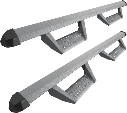 SMANOW Running Boards Side Steps Compatible with 2005-2023 Toyota Tacoma Double Cab(4 Full Size Doors). Stainless Steel Powder Step Bars Steps Bars Drop Steps.