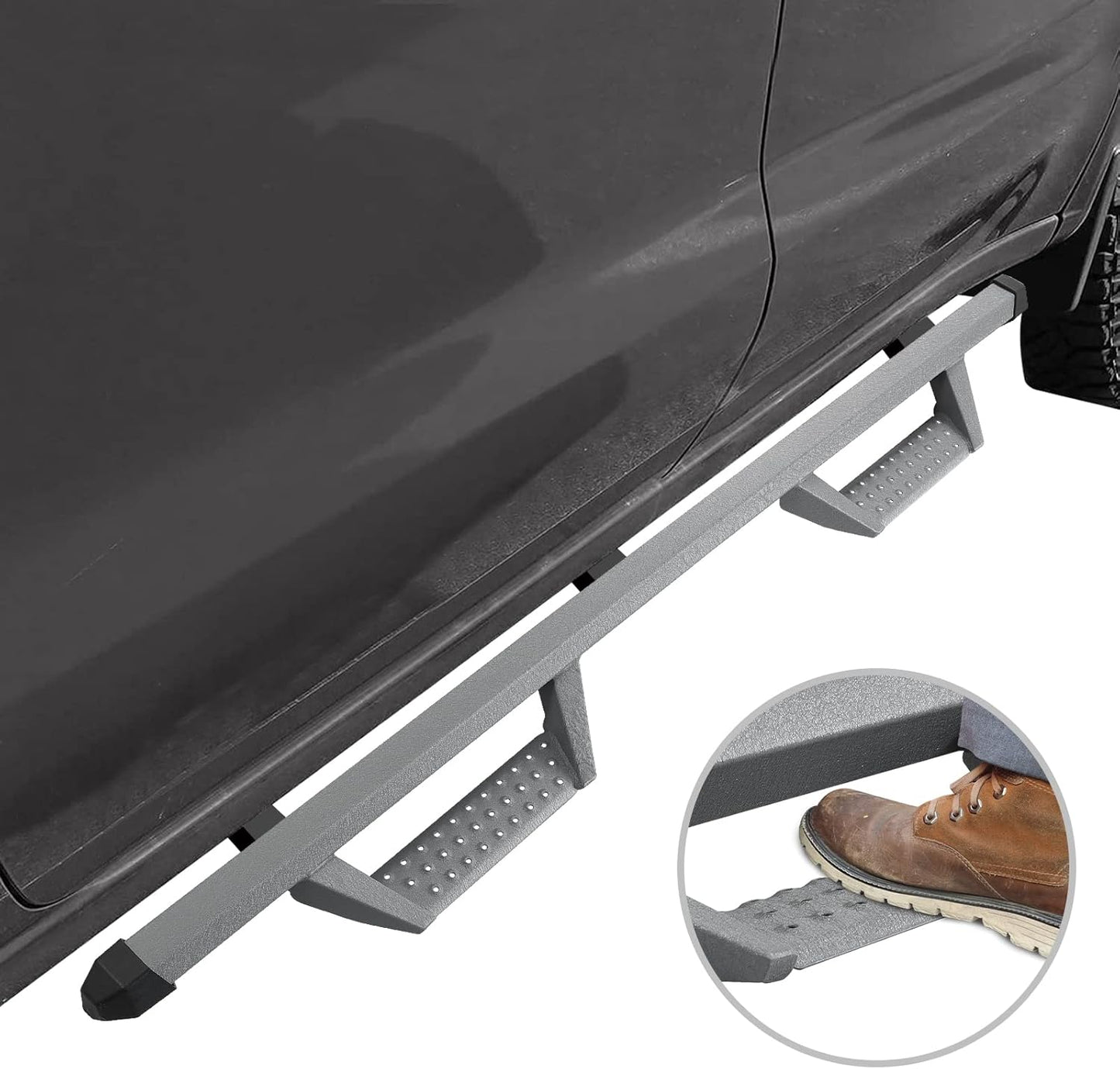 Drop Off Steps Making It Easier To Enter And Exit. Durable Non-slip Steps Provide More Protection.