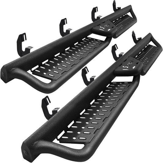 SMANW Running Boards Compatible with 2015-2025 Chevy Colorado/GMC Canyon Crew Cab, Colorado Step Bars with 8 Brackets. Dual-Stage Textured Side Steps.