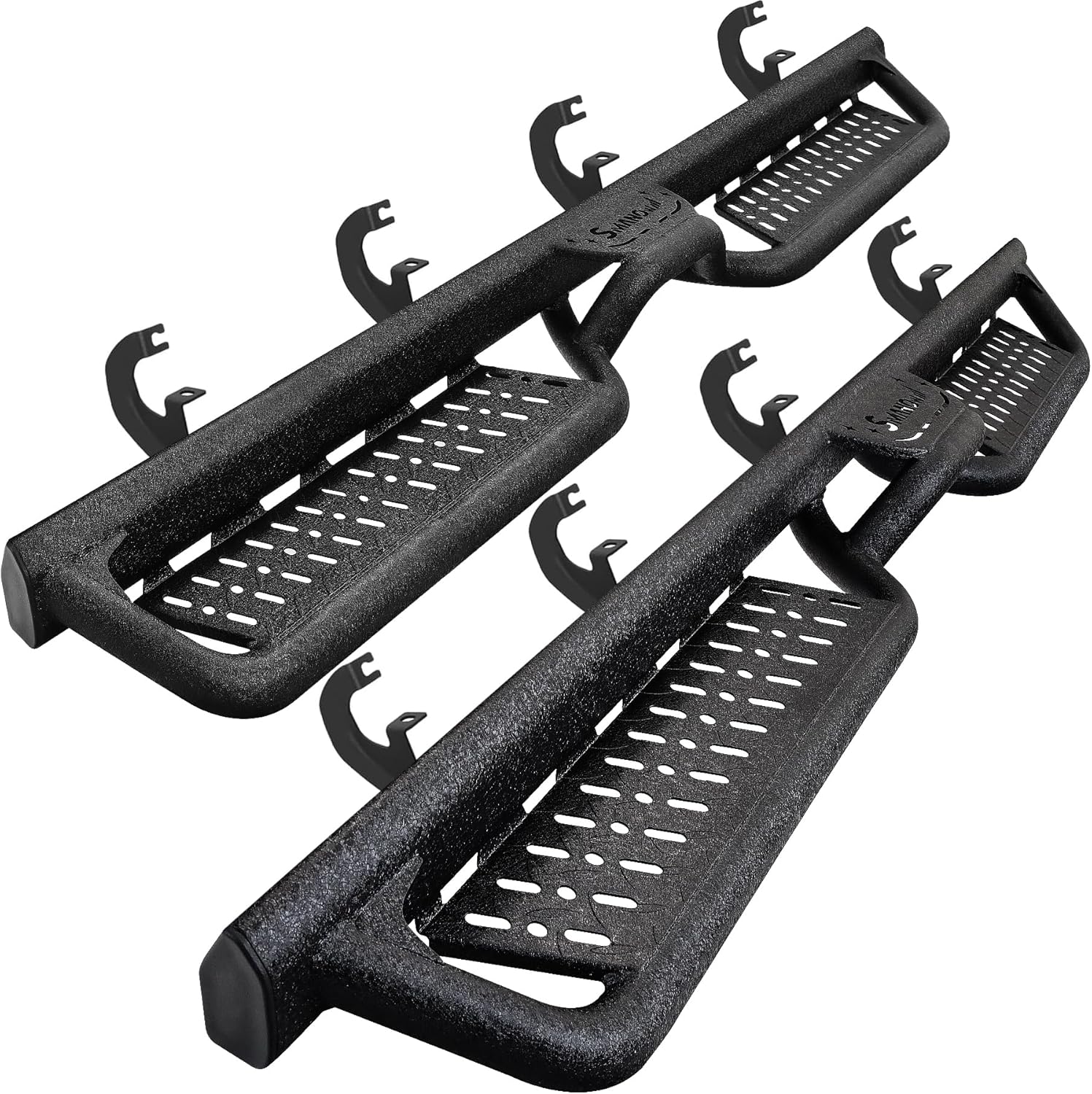 SMANOW Running Boards Compatible with 2019-2025 Chevy Silverado/GMC Sierra 1500 Crew Cab, 2020-2025 Silverado/Sierra 2500HD 3500HD Crew Cab. Black Side Steps, Silverado Step Bars Side Steps.