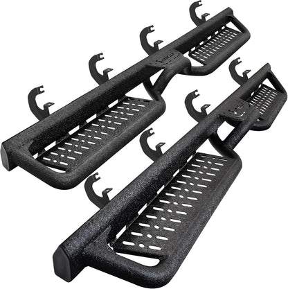 SMANOW Running Boards Compatible with 2019-2025 Chevy Silverado/GMC Sierra 1500 Crew Cab, 2020-2025 Silverado/Sierra 2500HD 3500HD Crew Cab. Black Side Steps, Silverado Step Bars Side Steps.