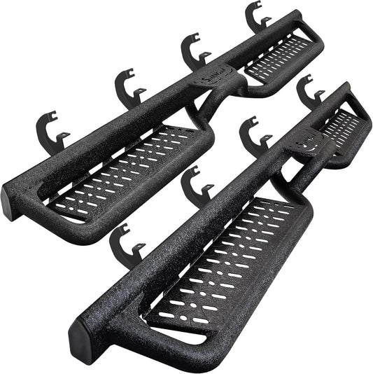 SMANOW Running Boards Compatible with 2019-2025 Chevy Silverado/GMC Sierra 1500 Crew Cab, 2020-2025 Silverado/Sierra 2500HD 3500HD Crew Cab. Black Side Steps, Silverado Step Bars Side Steps.