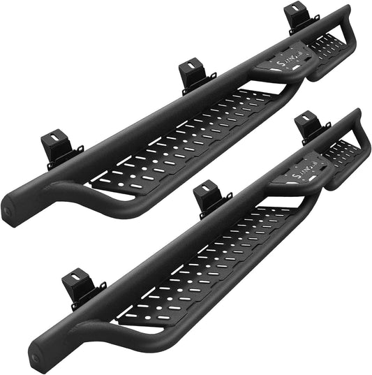 SMANOW Running Boards Compatible with Vehicle 2007-2018 Jeep Wrangler JK 4 Door. Wrangler Side Steps and Wrangler Step Bars, 3-Steps Made with Carbon Steel.
