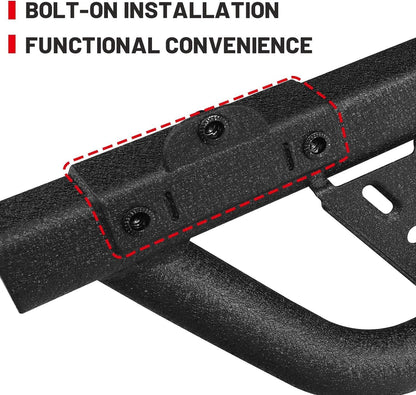 Easy to install and no drilling or modification is required. Simple hardware with detailed instructions.