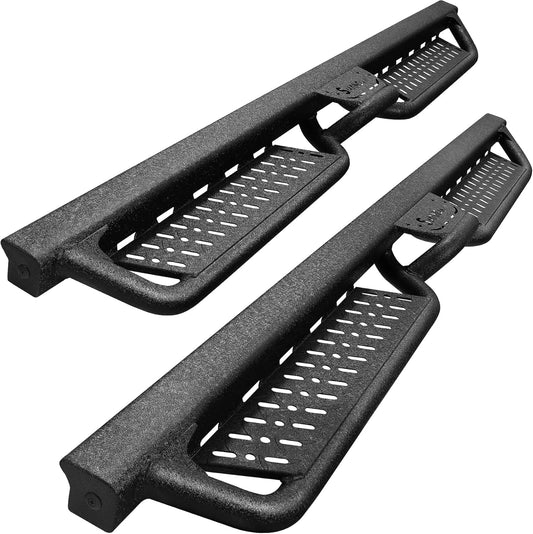 SMANOW Running Boards Compatible with 2005-2025 Nissan Frontier Crew Cab with 4 Full-Size Doors, Frontier Side Steps Nerf Bars Made with Carbon Steel, Heavy Duty Drop Steps with Middle Steps.