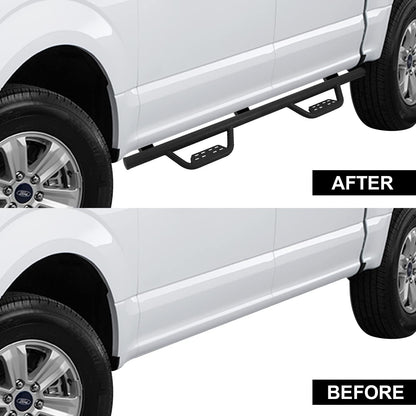 SMANOW Running Boards Compatible with 2007-2014 Toyota FJ Cruiser SUV, Round Tube Drop Down Style Step, Heavy Duty Carbon Steel.