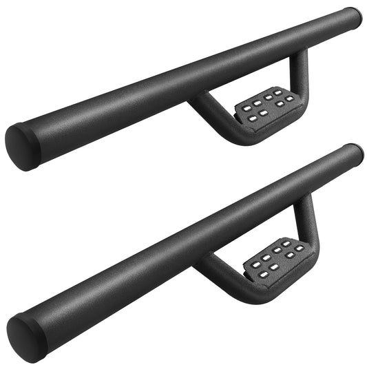 SMANOW Drop Down Style Running Boards Compatible with 2018-2025 Wrangler JL 2 Door, Dual-Stage Textured Black Powder Coated Side Steps Made with Carbon Stee. Wrangler JK Step Bars Nerf Bars.