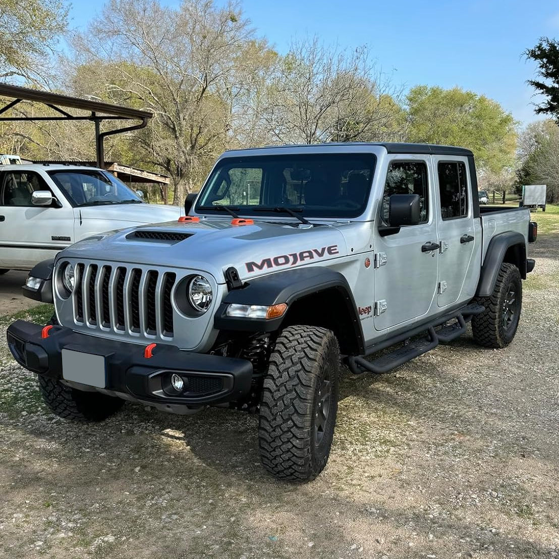 SMANOW Running Boards Compatible with 2020-2024 Jeep Gladiator Jt 4 Doors, Wheel to Wheel, Specifically Designed for Gladiator Jt. 