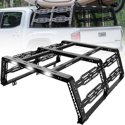 SMANOW Bed Rack for Mid-Size Truck Compatible with Tacoma/Canyon/Colorado/Frontier Without Tonneau Bed Cover. Overland Bed Rack Truck Bed Racks.
