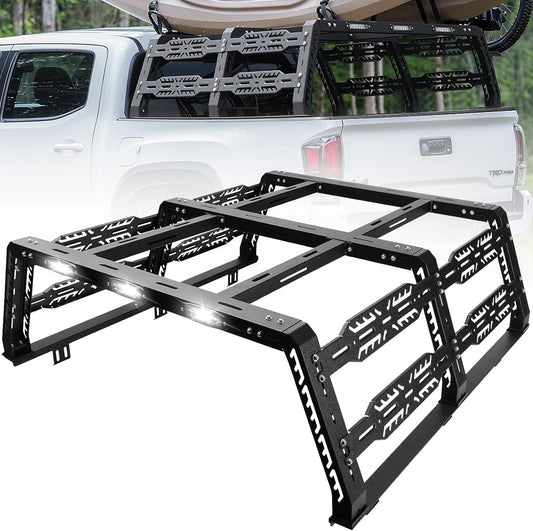 SMANOW Bed Rack for Mid-Size Truck Compatible with Tacoma/Canyon/Colorado/Frontier Without Tonneau Bed Cover. Overland Bed Rack Truck Bed Racks.