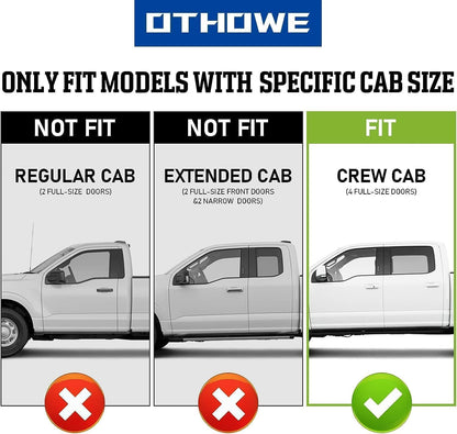 Colorado/Canyon Running Boards Compatible with 2015-2026 Chevy Colorado/GMC Canyon Crew Cab, Please Check The Cab Size Before Purchase.