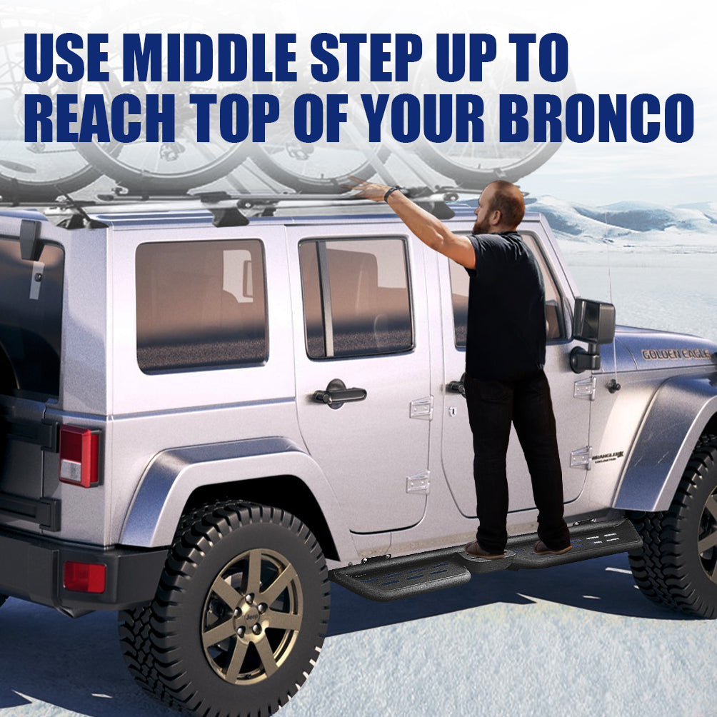 Running Boards Can Easily Use The Middle Step Up To Reach The Top Of Your Truck.