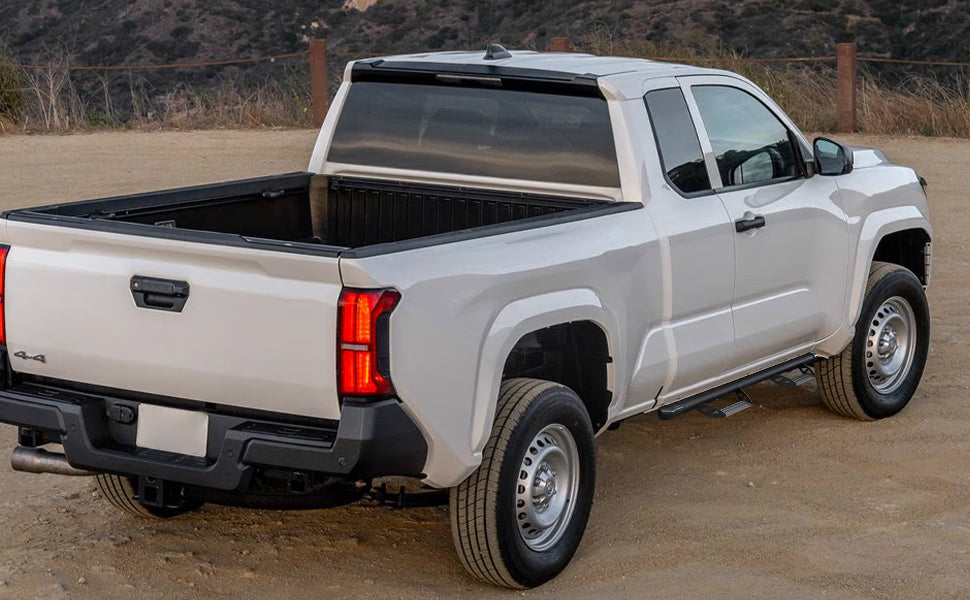 SMANOW Running Boards Compatible with 2024-2025 Toyota Tacoma Xtra Cab Access Cab (Driver and Passenger Side), 3 Inches Drop Down Style, Tacoma Side Steps Step Bars Nerf Bars Made with Carbon Steel. BCTA